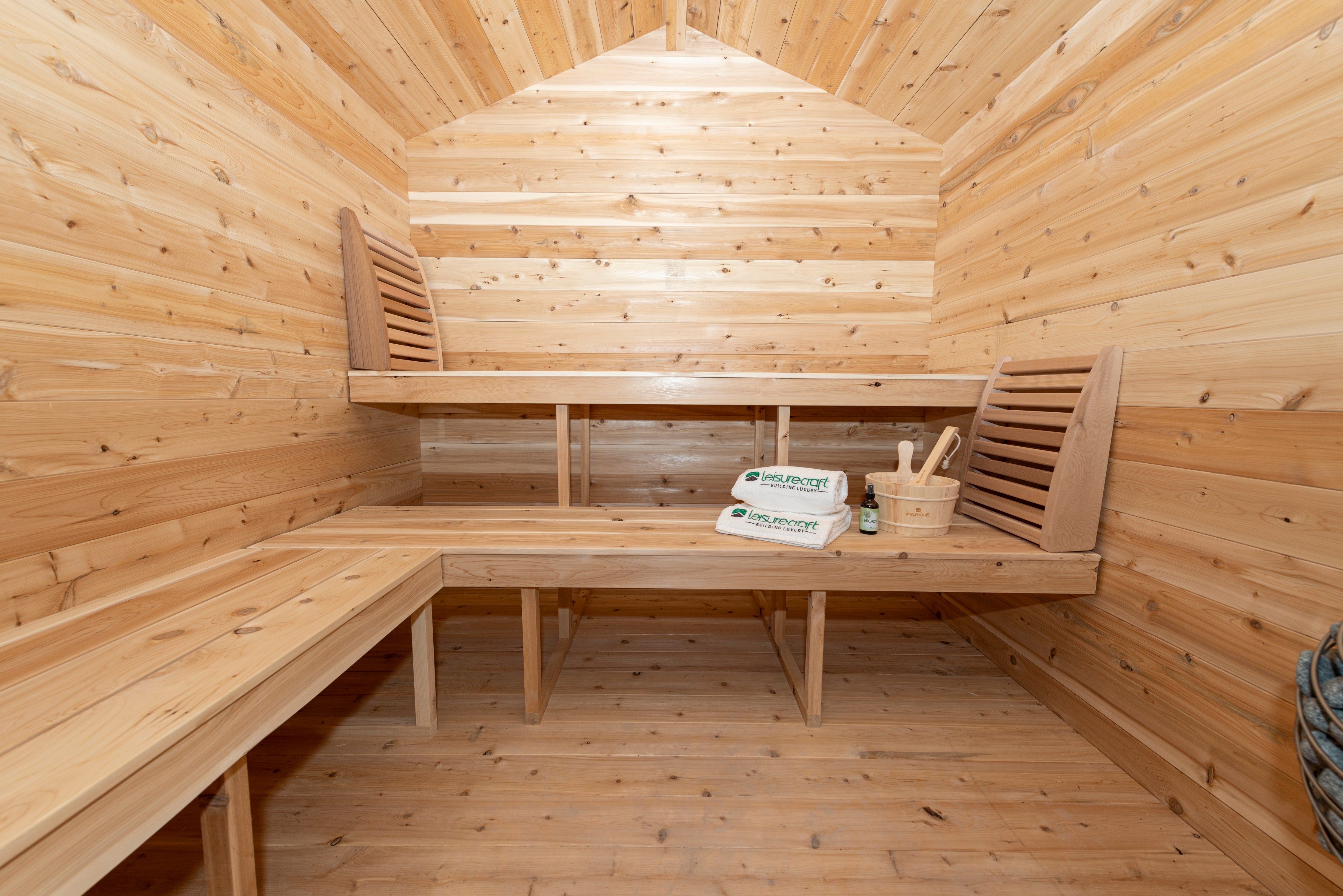 Dundalk LeisureCraft-CT Georgian Cabin Sauna with Porch CTC88PW