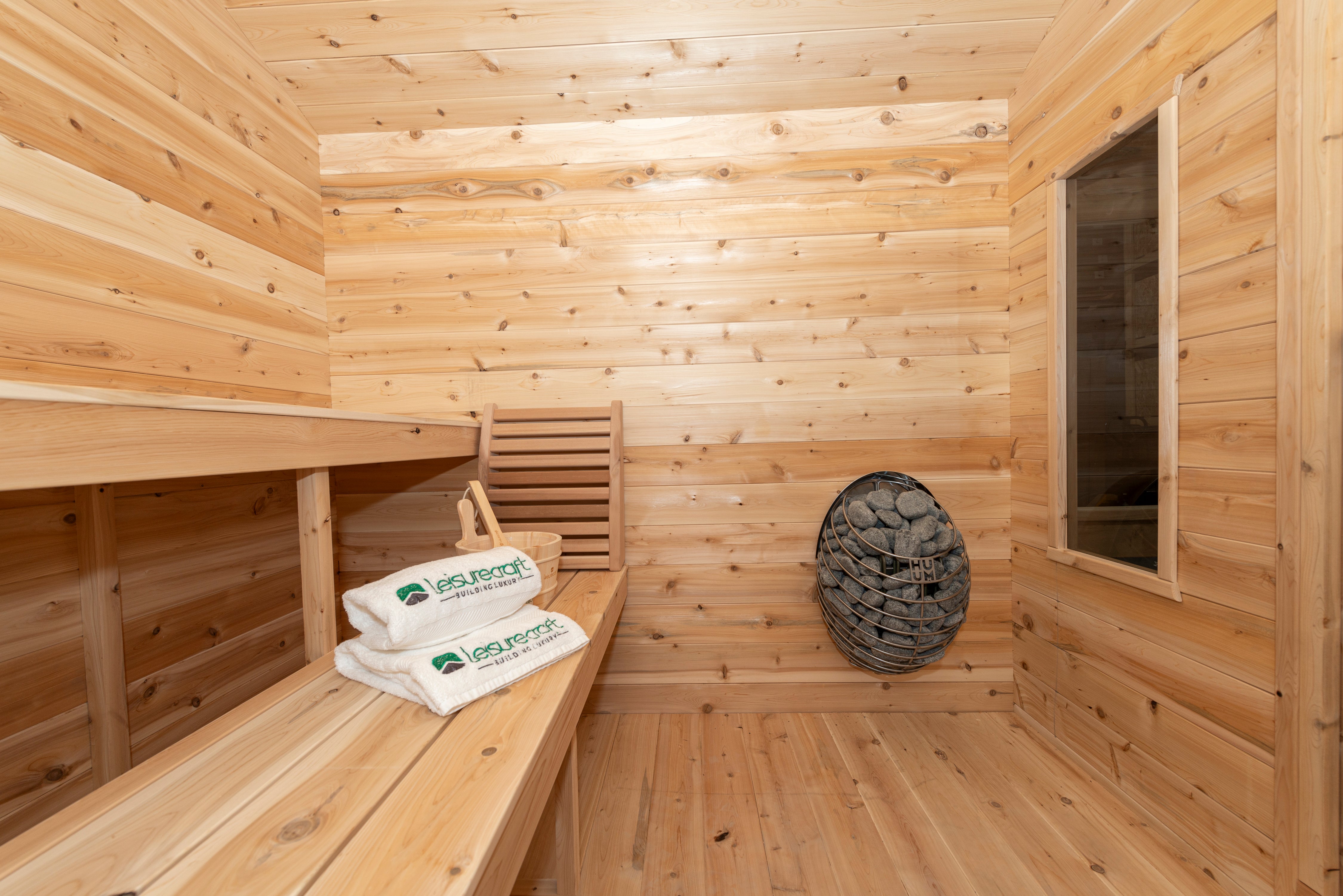 Dundalk LeisureCraft-CT Georgian Cabin Sauna with Porch CTC88PW