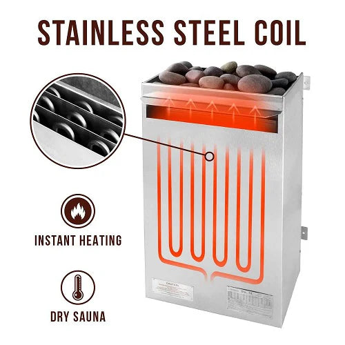 SCANDIA-Scandia Electric Ultra Sauna Heater - Medium (6.0KW-9.0KW) SN-HEM-60208-60