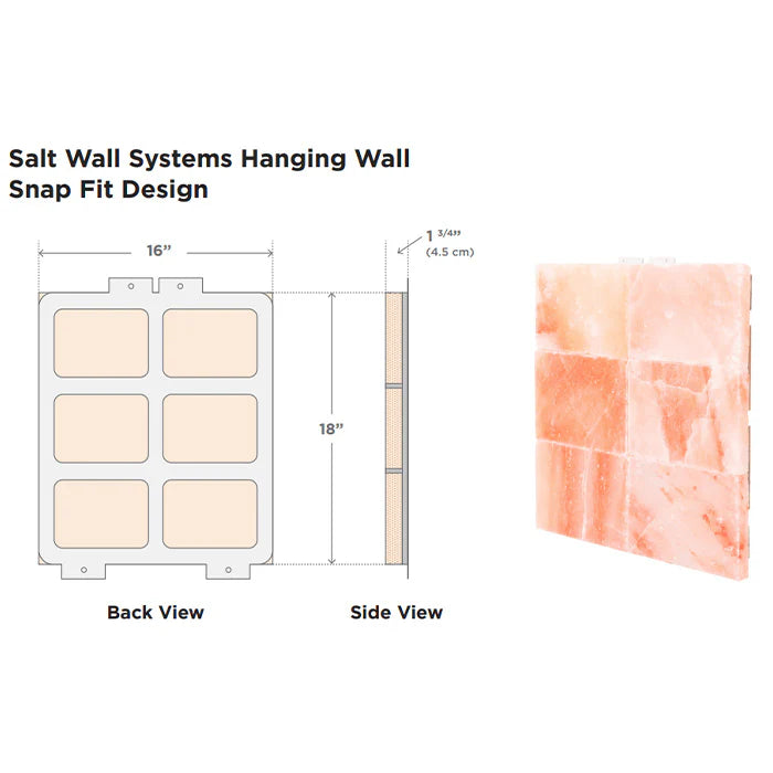 SCANDIA- Himalayan Salt Wall Panels SLT-PM-SLTPNL 16"x18"